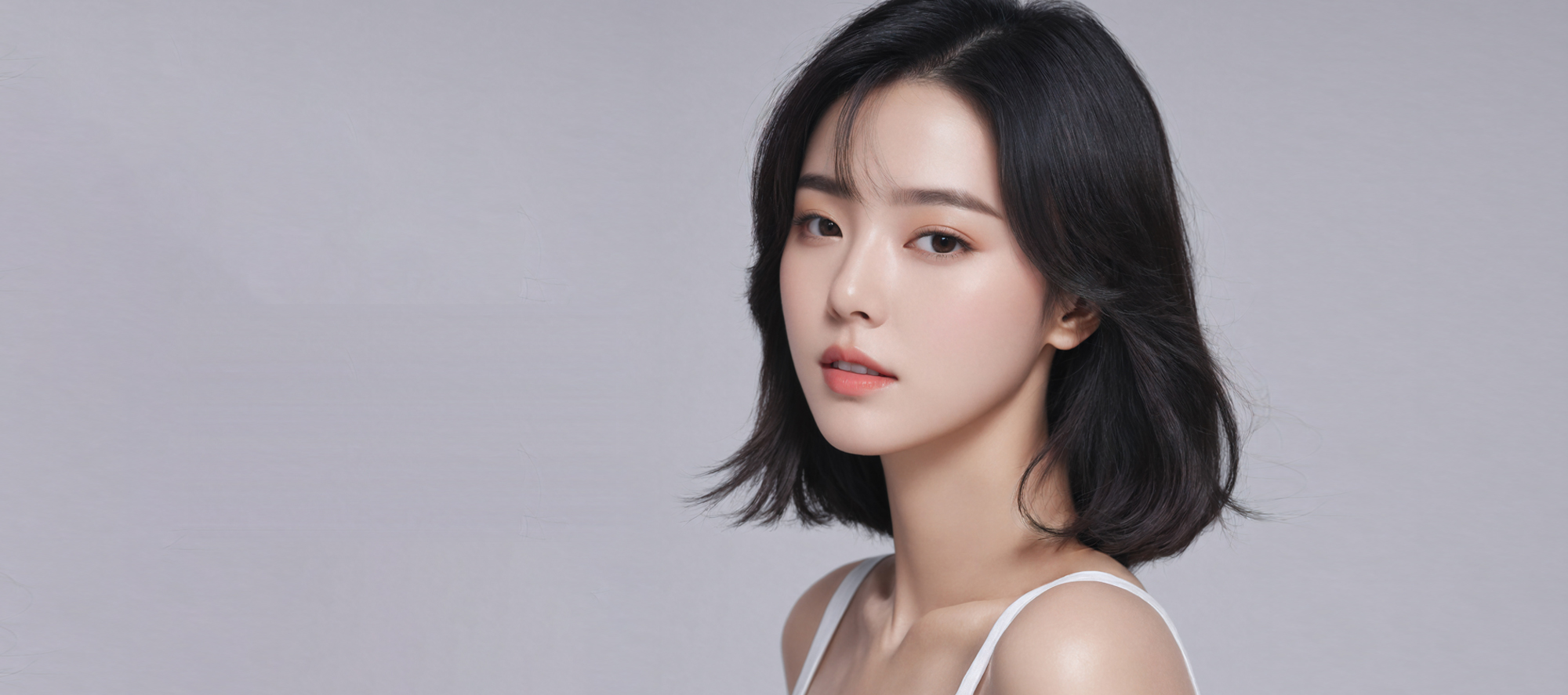 Hyundai Aesthetics dual canthoplasty — model with large, open-looking eyes