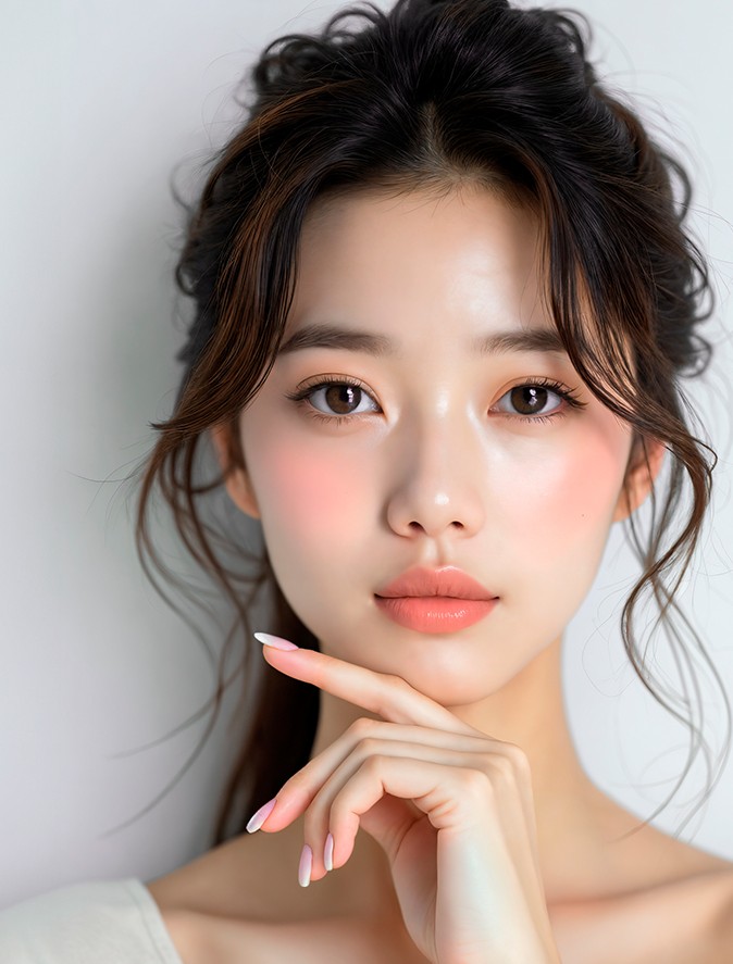 Hyundai Aesthetics rear epicanthoplasty — model with open, defined eyes