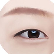Illustration of STEP 01 design stage for incision double eyelid surgery