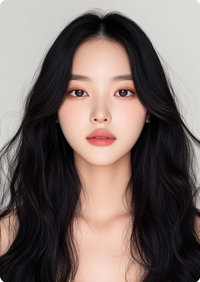 Hyundae Mihak no-prosthesis rhinoplasty — model with a natural nose line