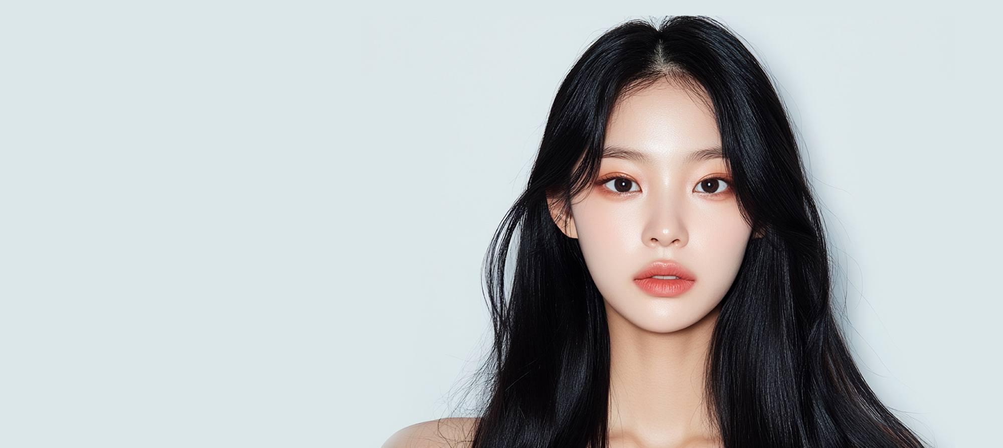 Hyundae Mihak no-prosthesis rhinoplasty — model with a natural nose line